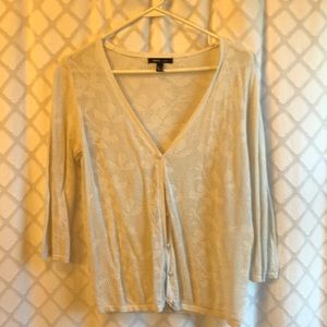 3 sweaters for $30. 3/4 sleeve white cardigan